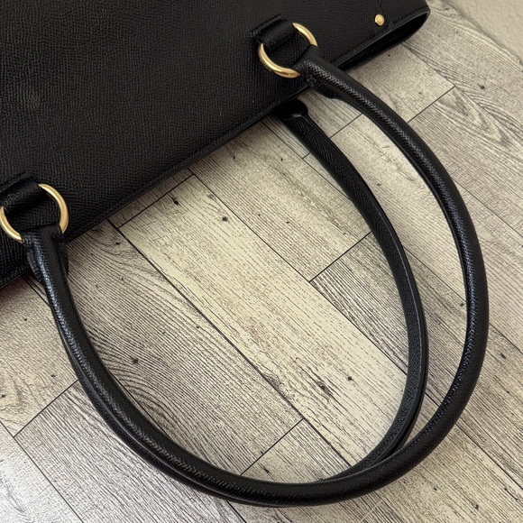 Coach Black Leather Avary Tote F48629 - Picture 12 of 16